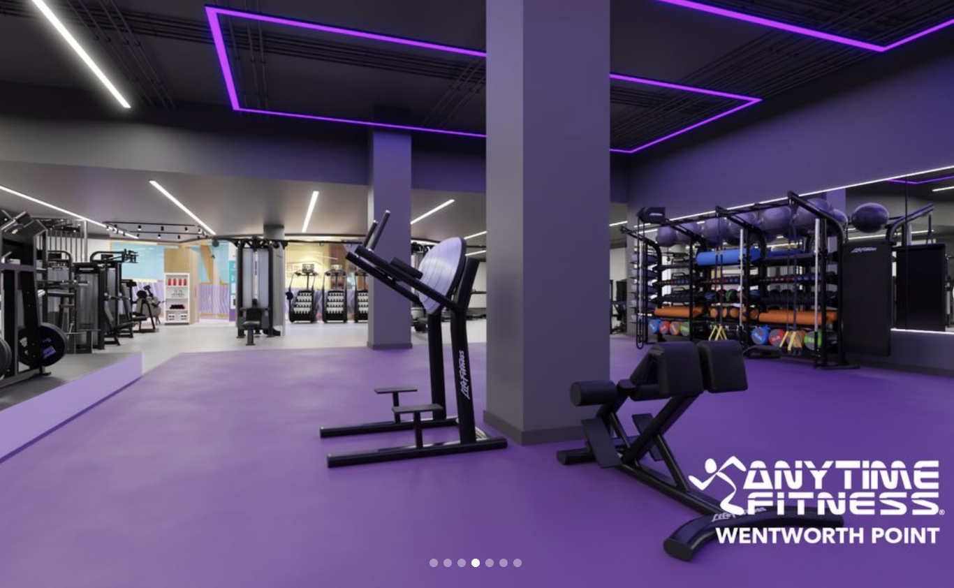 Anytime Fitness Marina Square training area in Wentworth Point